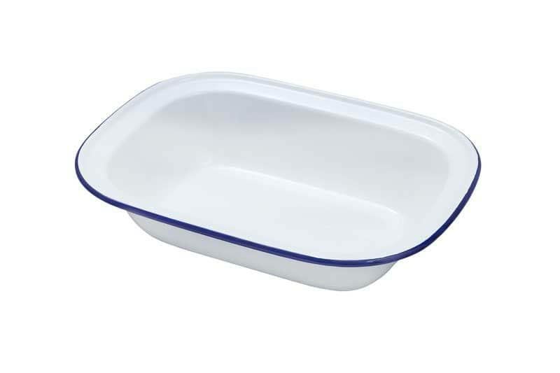 ENAMEL OBLONG PIE DISH 18CM Mcdougalls