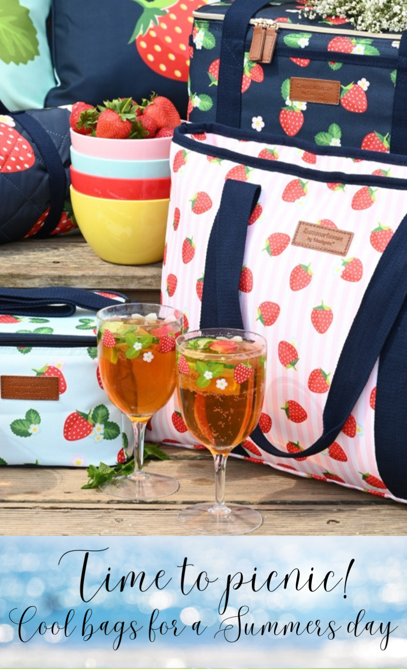 picnicware with delightful strawberry print